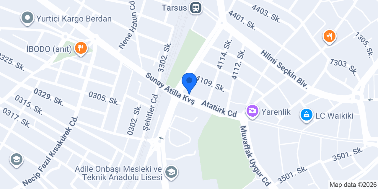 Oses çiğköfte tarsus konumu