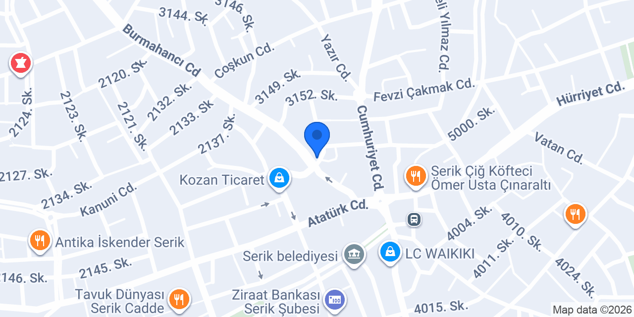 Yiğit Optik Lens konumu