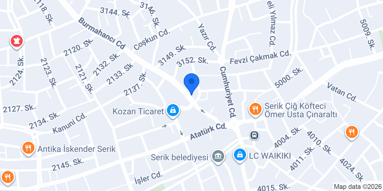 Gökçe Elektronik konumu