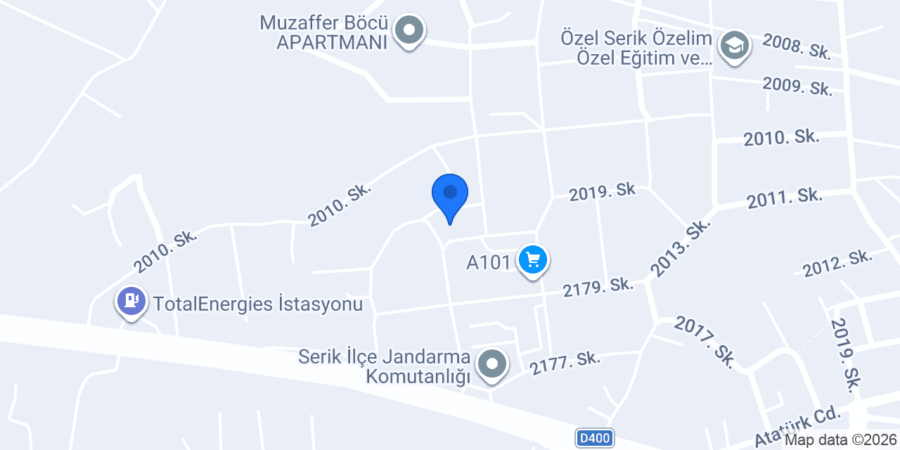 ATK MERMER İNŞ. SAN. VE TİC. LTD. ŞTİ. konumu