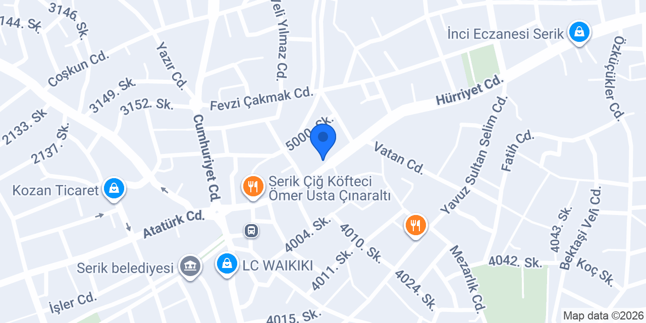 Şahin Toptan Gıda konumu
