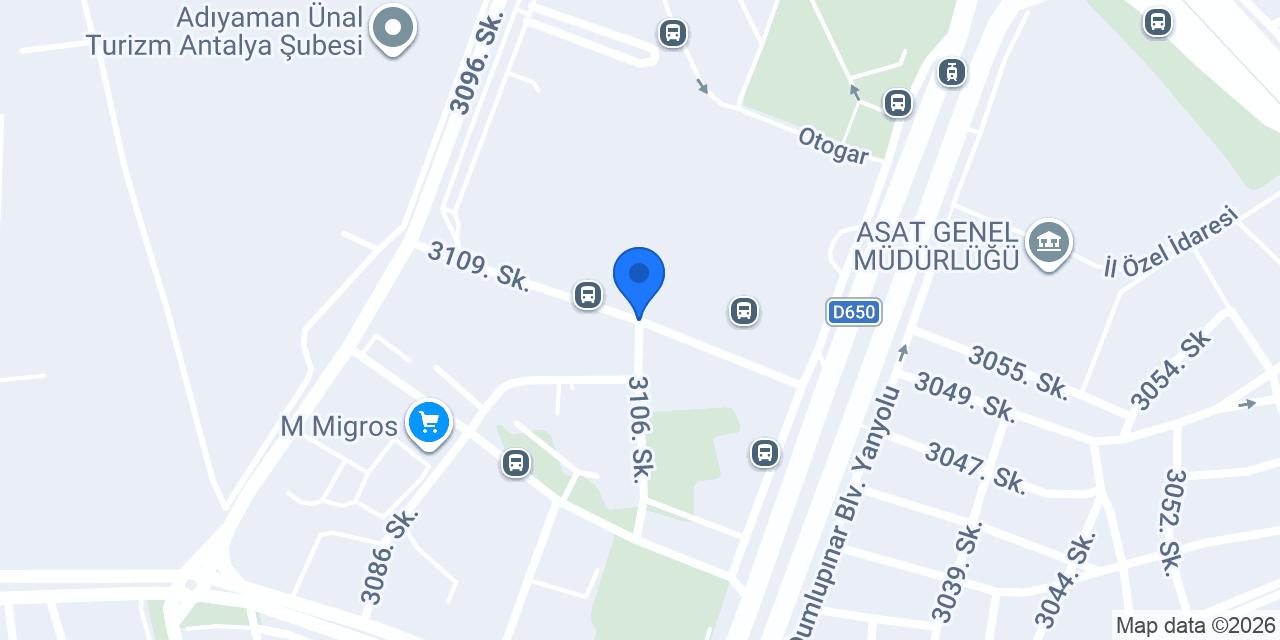 Badem Masaj Salonu Antalya konumu