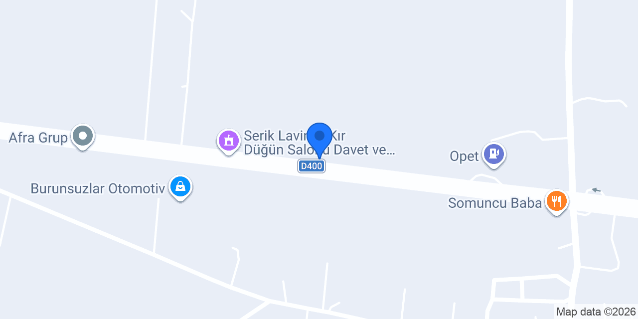 Akdeniz Beton - Serik Tesisi konumu