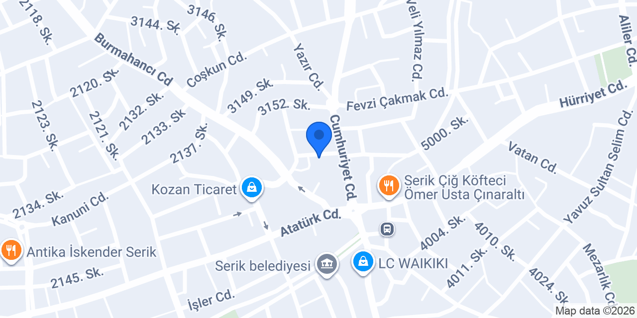 Ertek Elektrik konumu