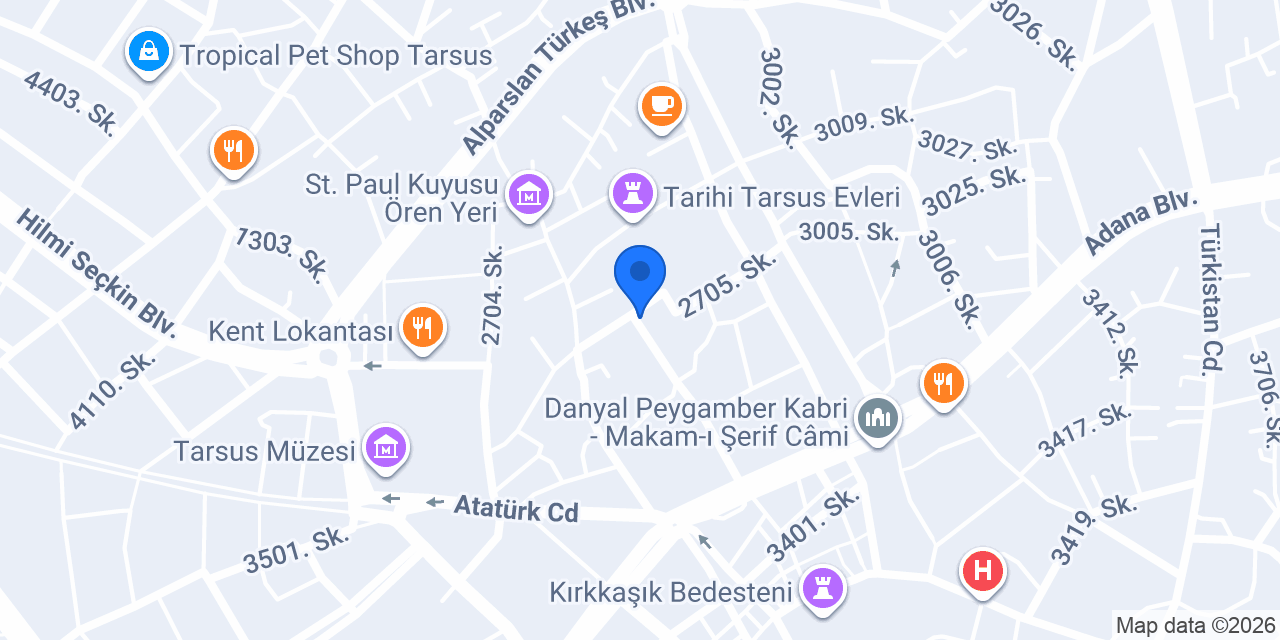 Tarsus Çiçekçilik konumu