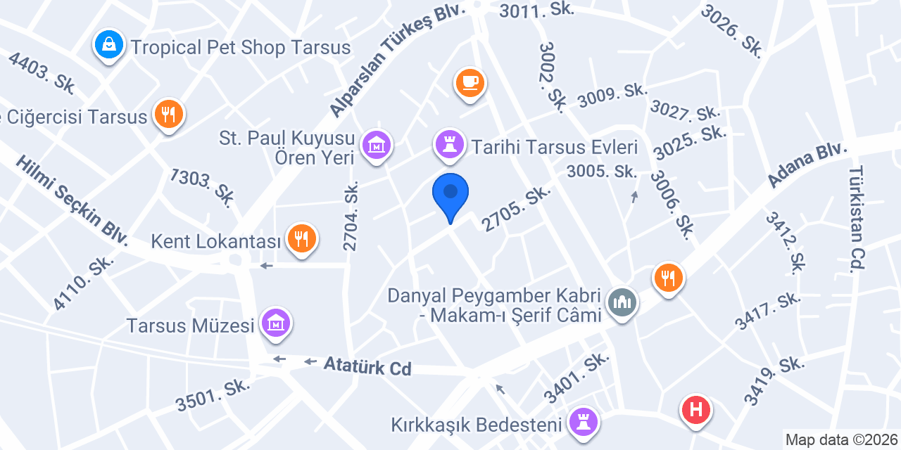 Tarsus Hurdaci konumu