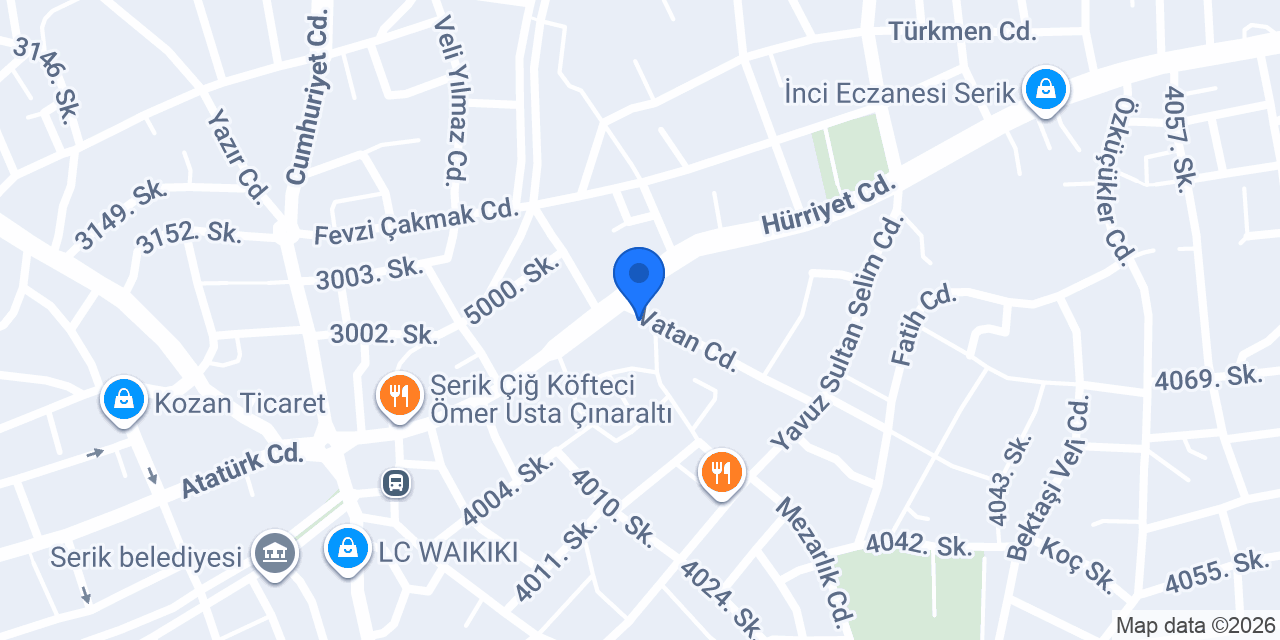 Canıpek tur & taşımacılık konumu