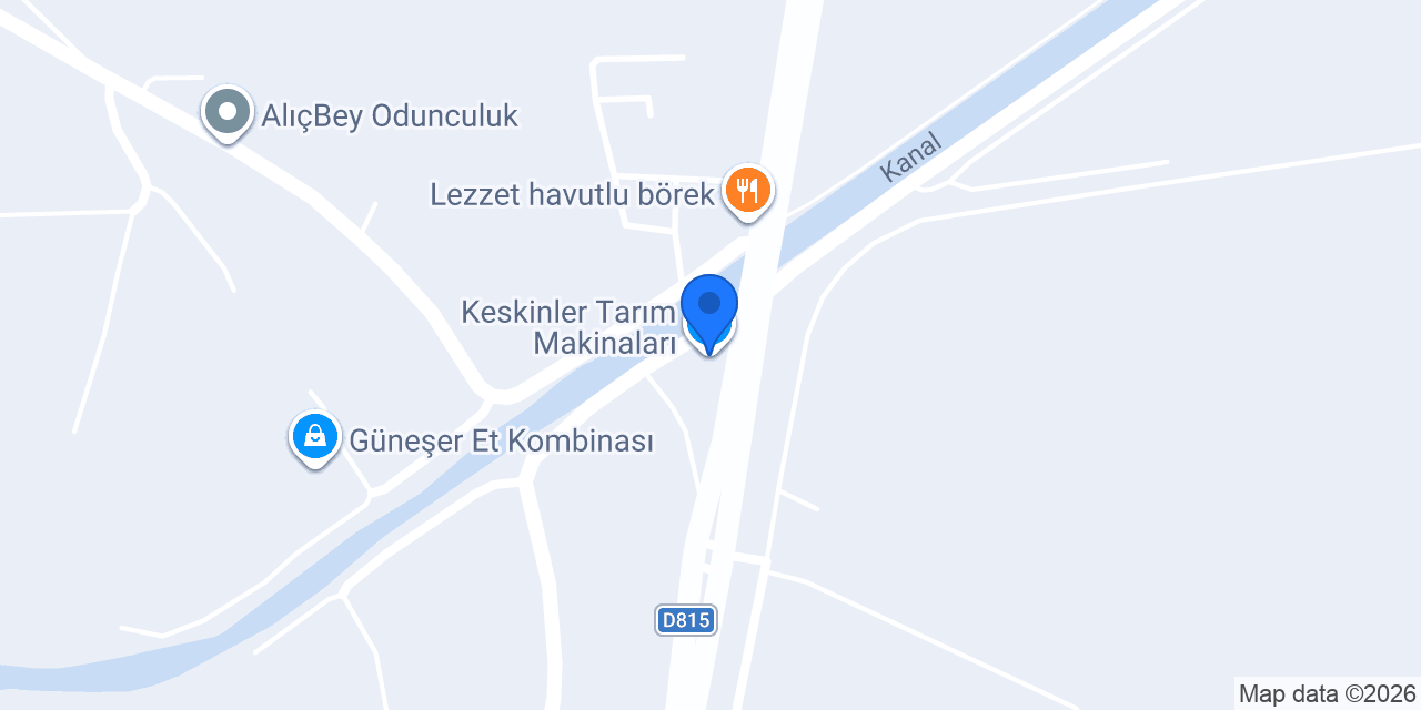 Keskinler Tarım Makinaları konumu