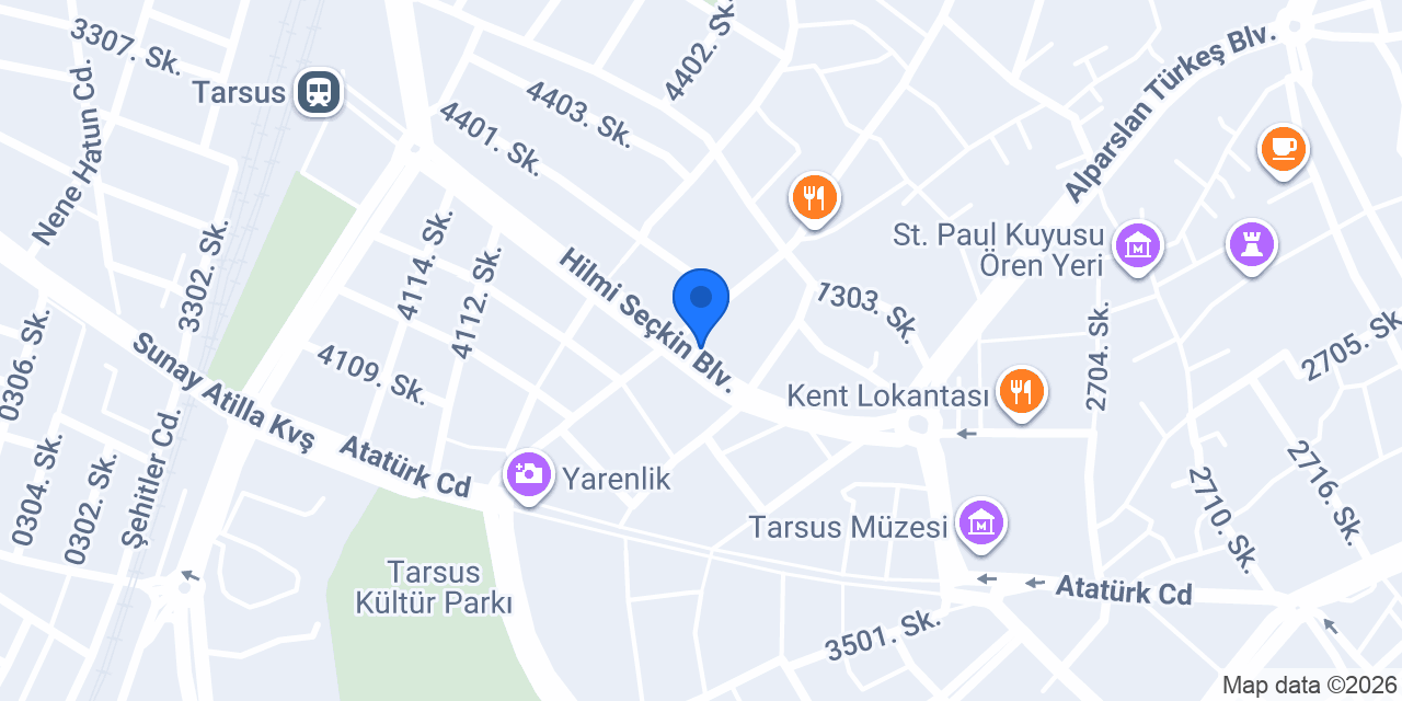 Modalife Tarsus konumu