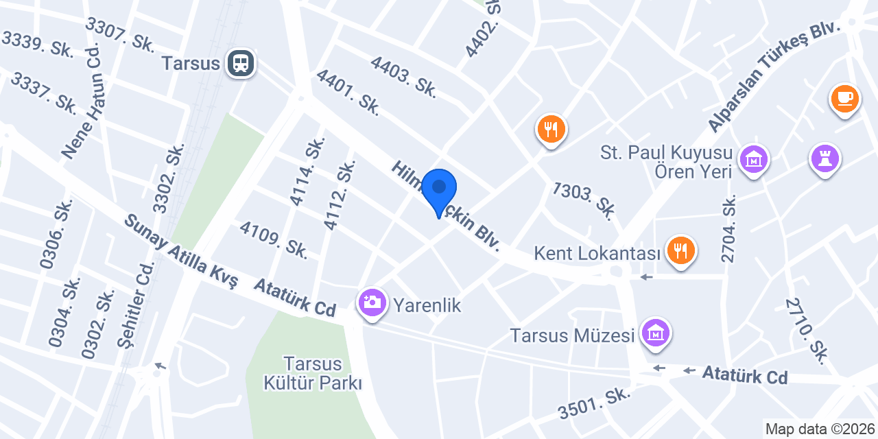 Halkbank Yeşilyol Tarsus Şubesi konumu