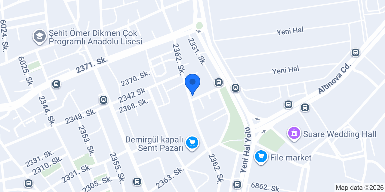 Yılmaz Palet Antalya konumu