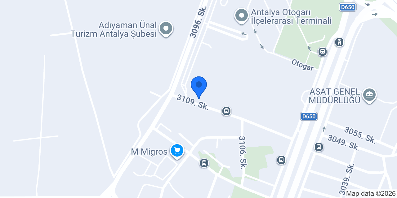 Tiki Tak Transfer Antalya konumu