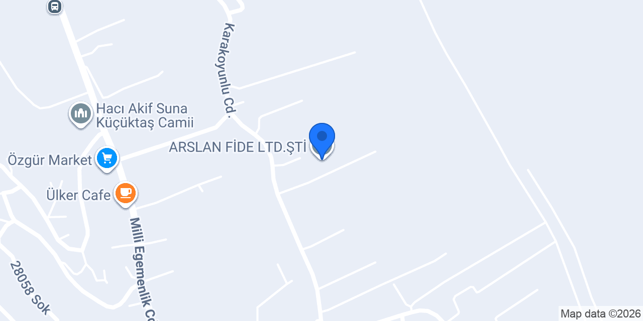 ARSLAN FİDE LTD.ŞTİ. konumu