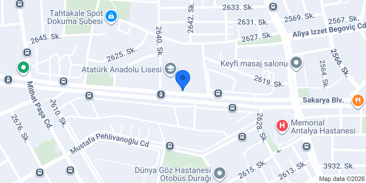 Hüseyin Ak Ortaokulu konumu