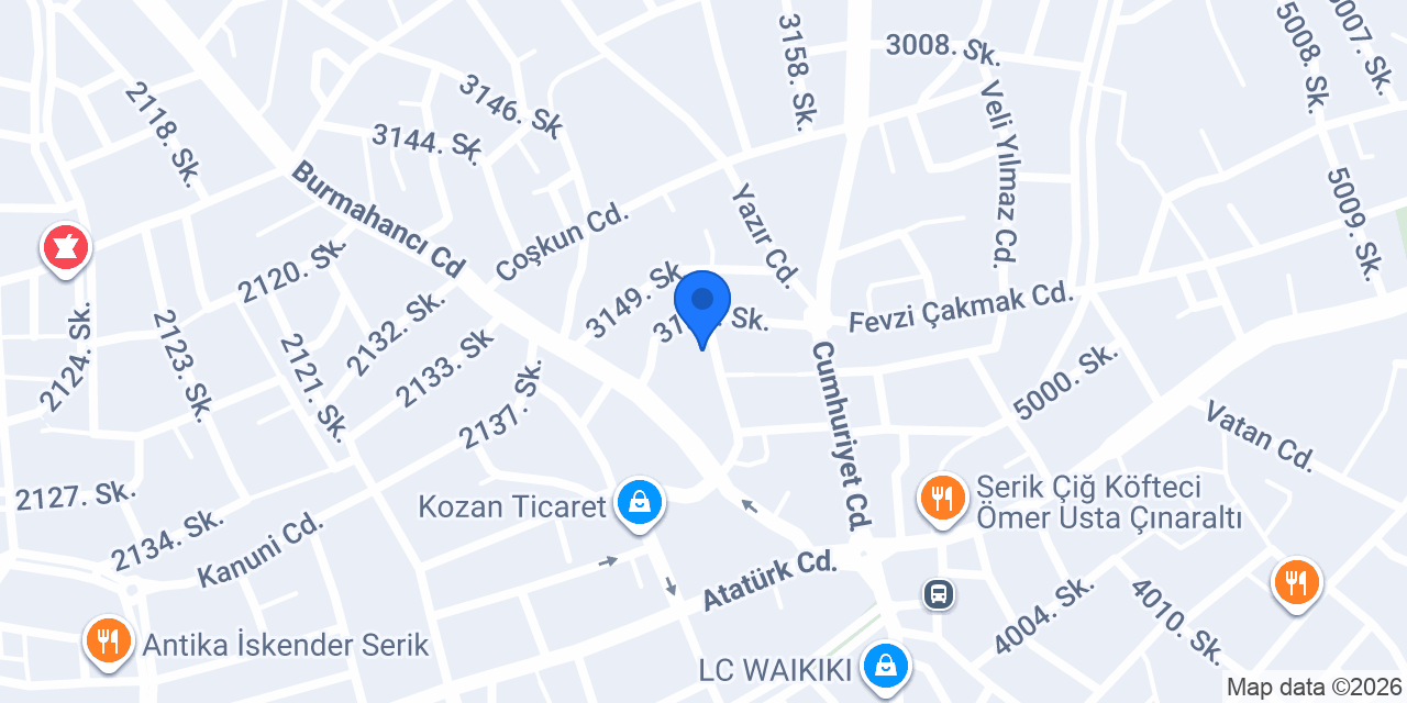 Efeoğlu Ticaret Serik konumu