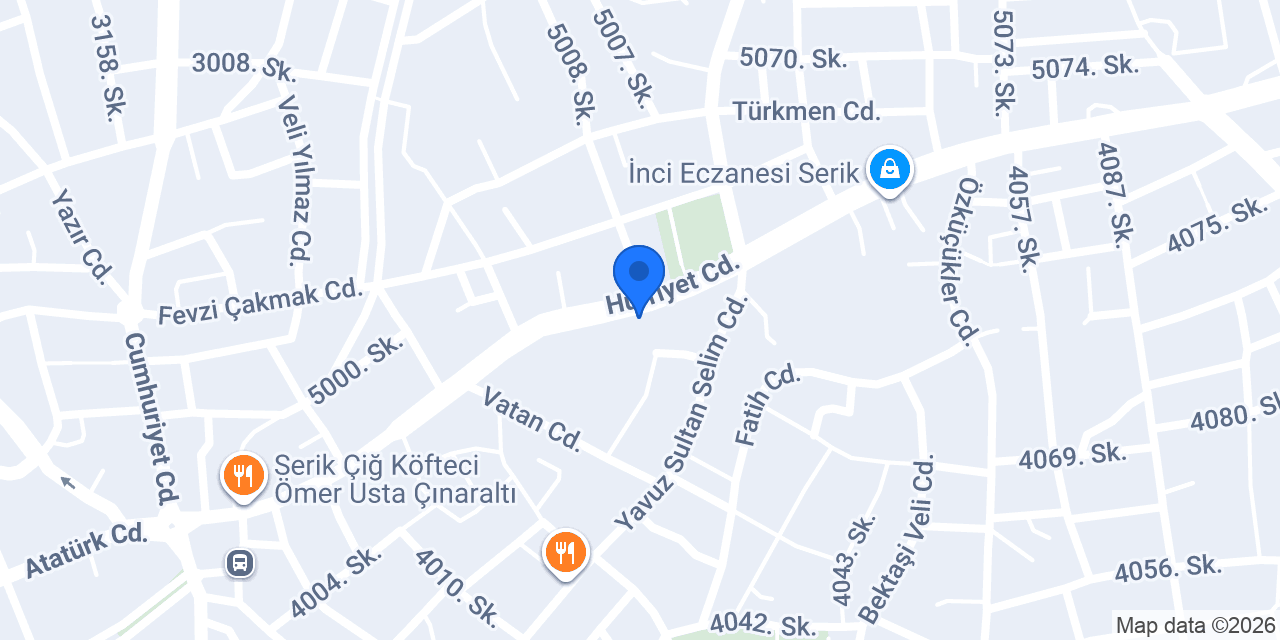 Çapraz Spot Mobilya konumu