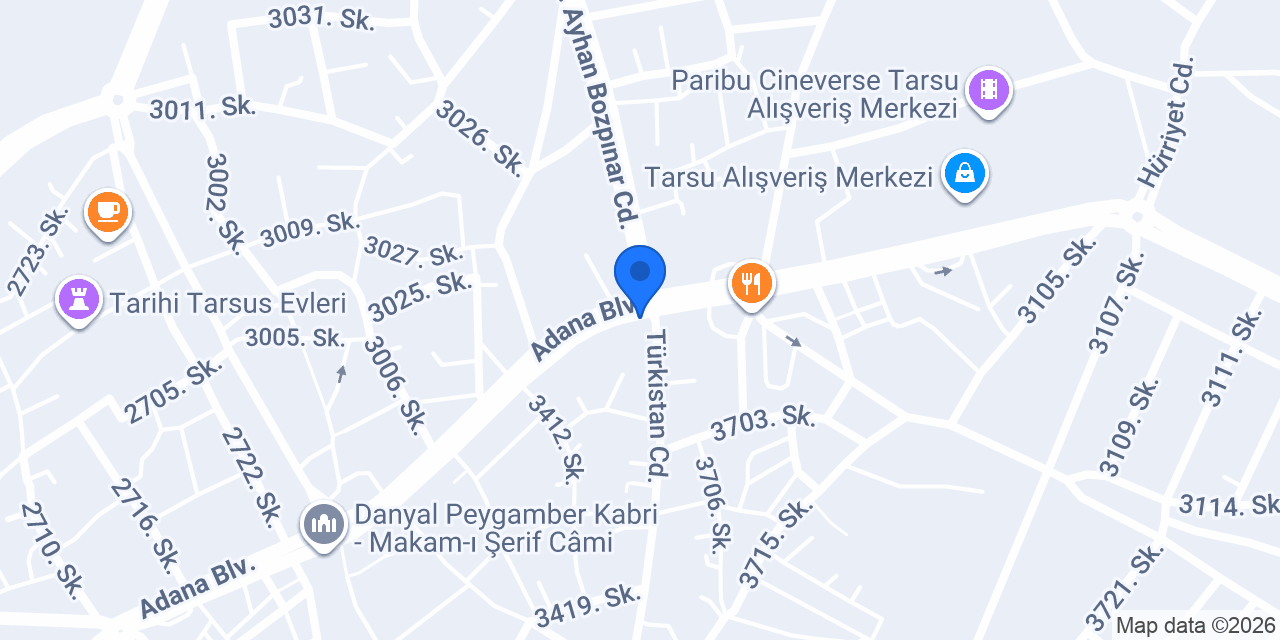 Cep Teknik Tarsus konumu