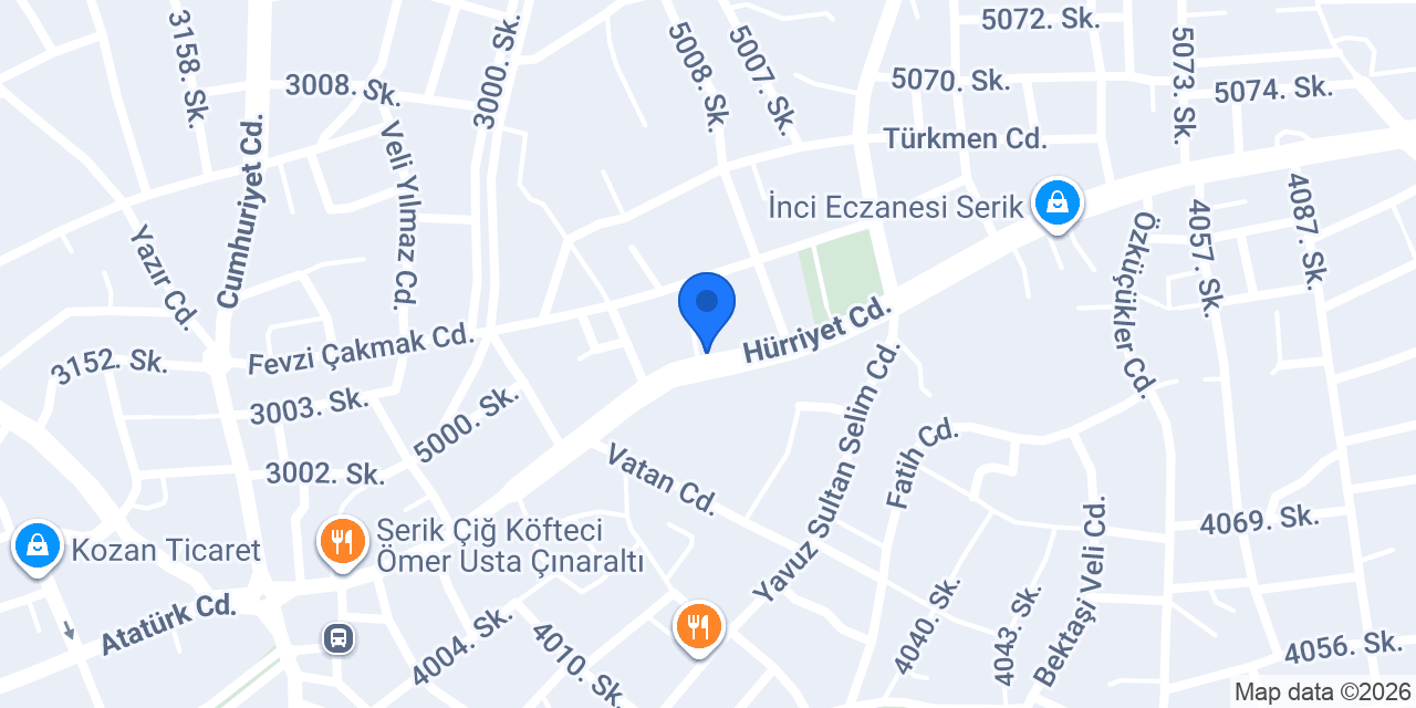 Volkan Ticaret konumu