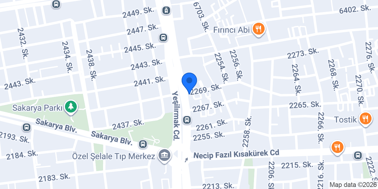 Vodafone Cep Merkezi konumu