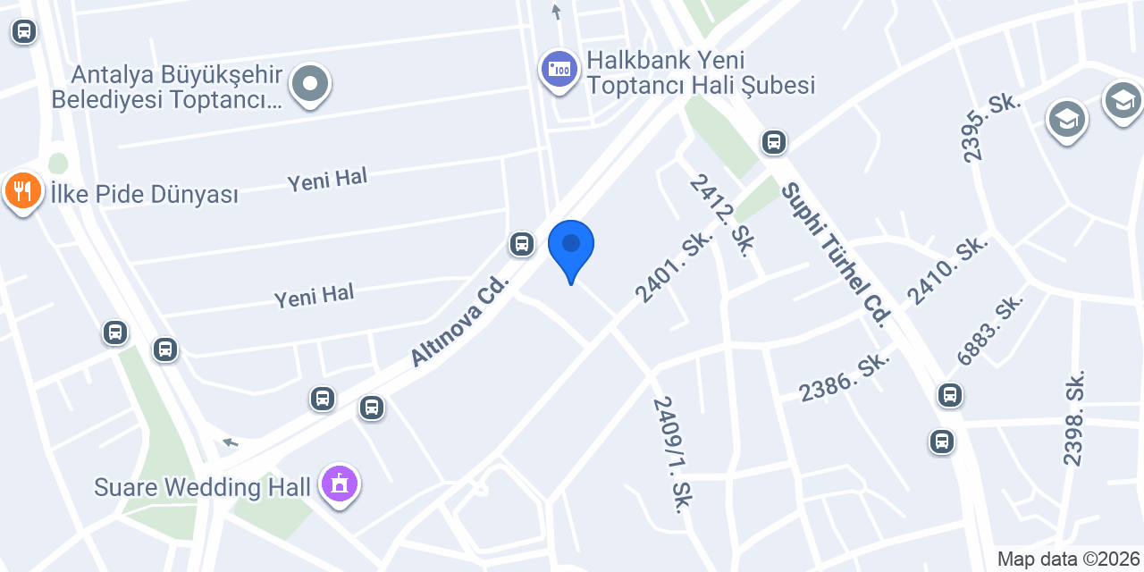 QNB Yenihal Şubesi konumu