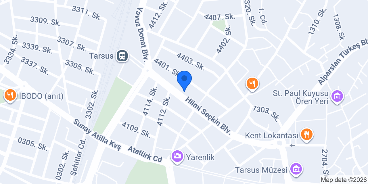 nil moda evi tarsus konumu
