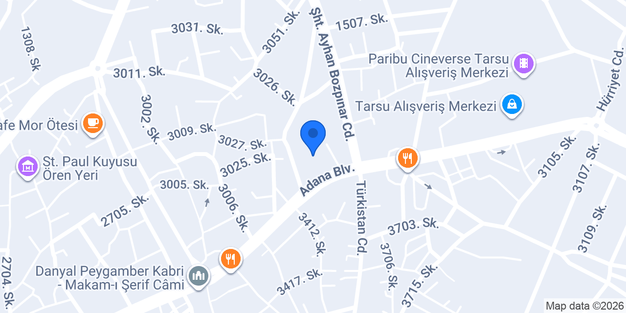 Tarsus Öğretmenevi konumu