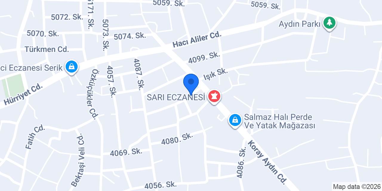 SERİK Erdem Halı Yıkama konumu
