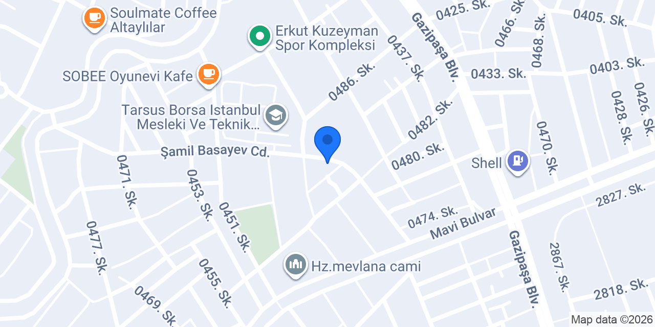 Dürüm 33 Kebap konumu