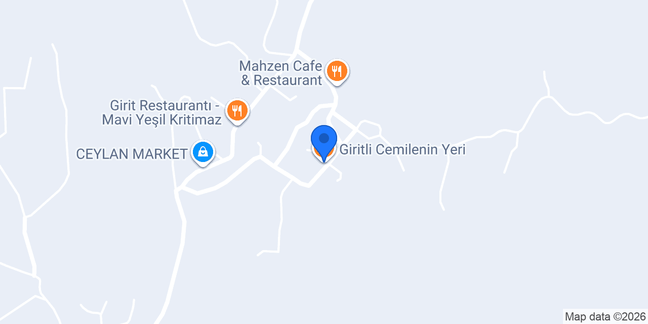 Giritli Cemilenin Yeri konumu