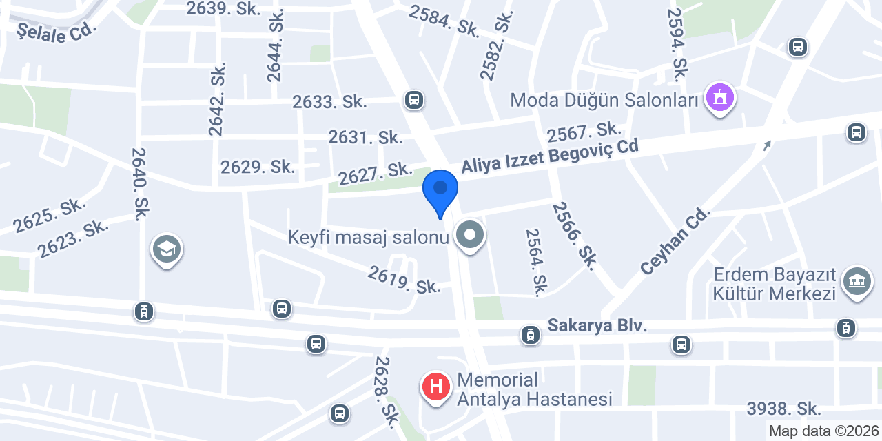 M.K Erkek Kuaförü konumu