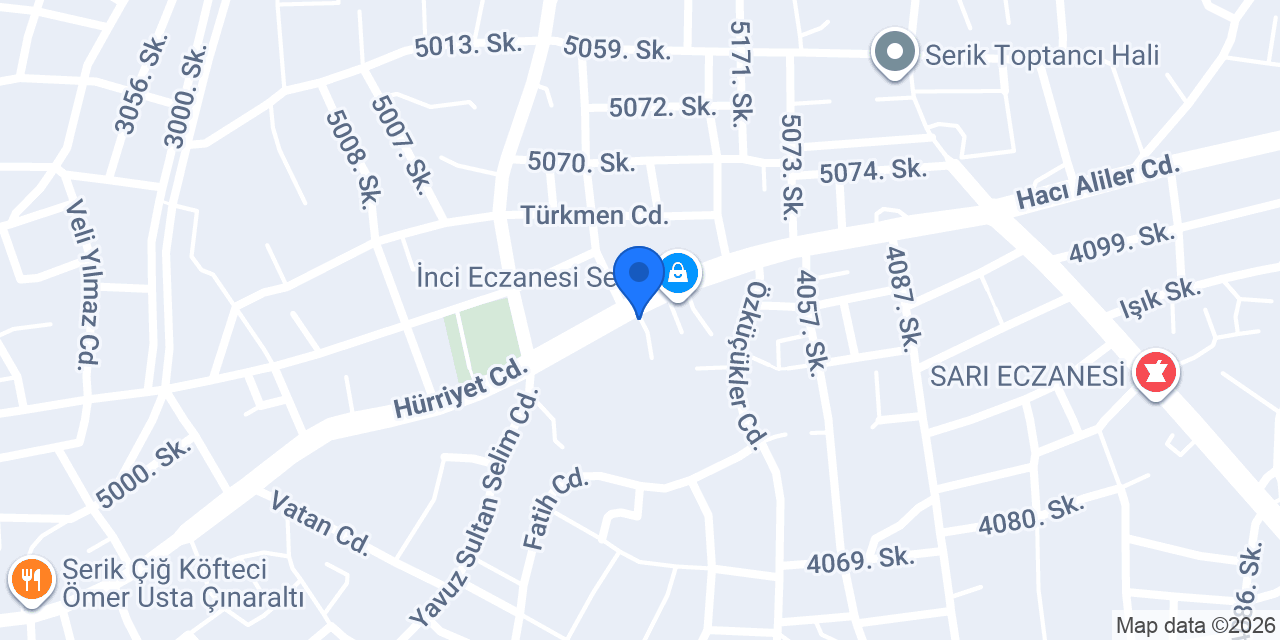 Özen Oto Lastik konumu