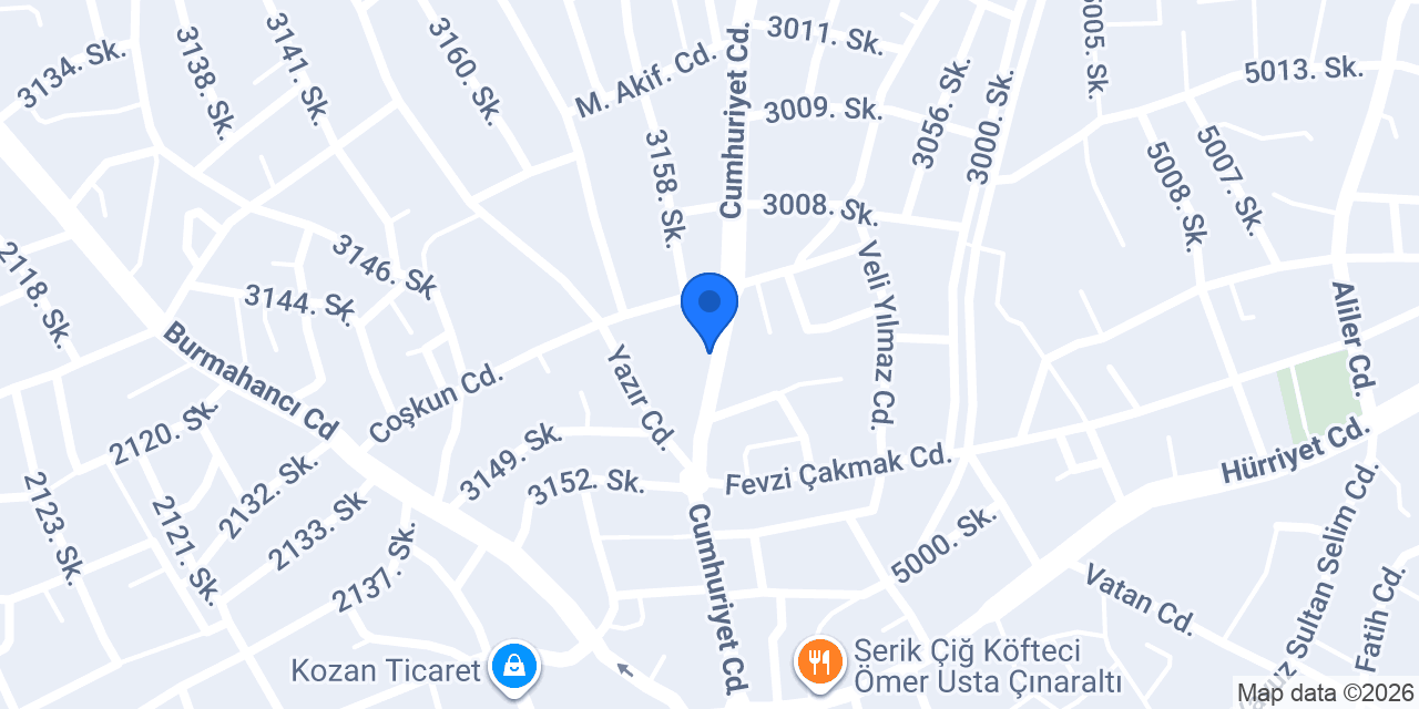 SD SERİK DURMAZLAR BIÇAKÇILIK konumu