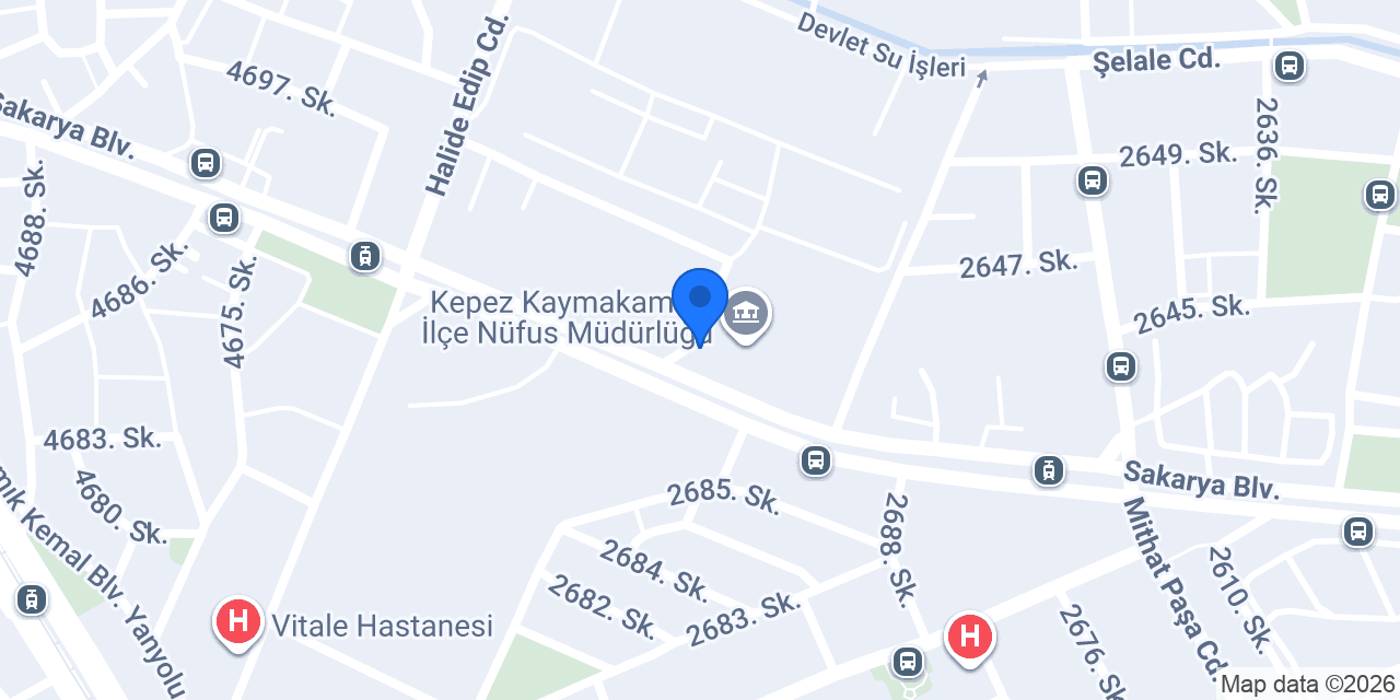 Kepez İlçe Milli Eğitim Müdürlüğü konumu