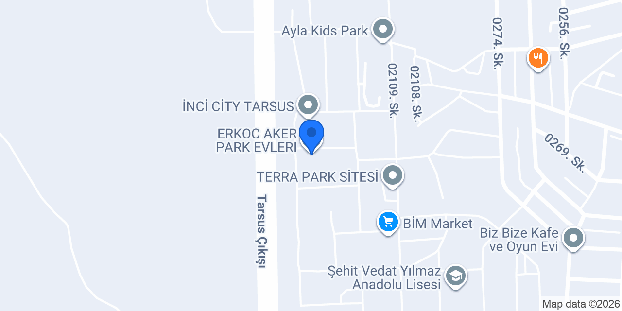 ERKOC AKER PARK EVLERI konumu