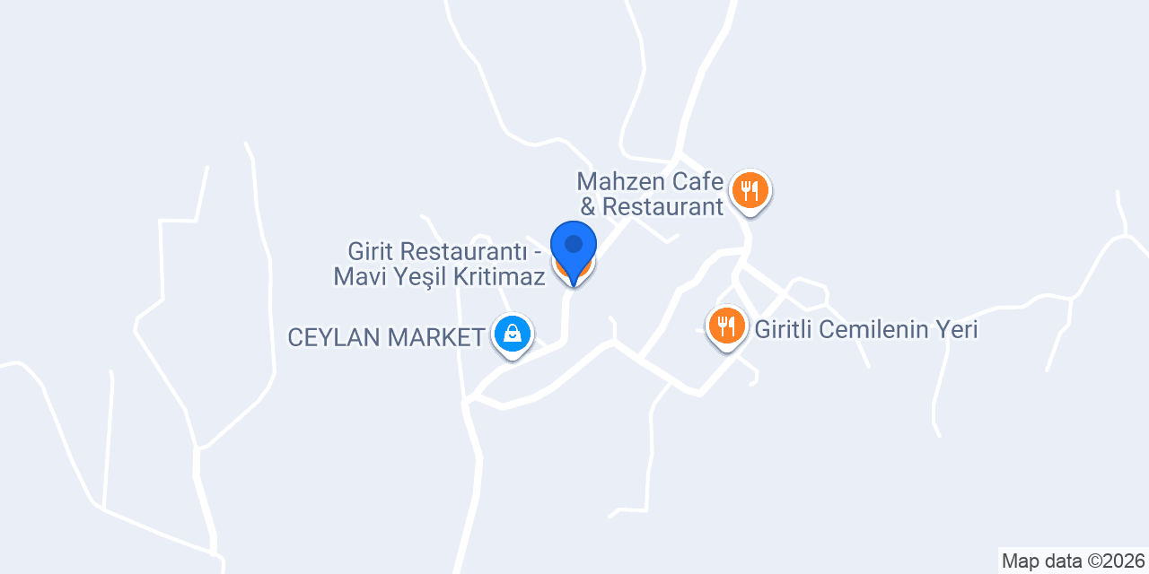 Girit Restaurantı - Mavi Yeşil Kritimaz konumu