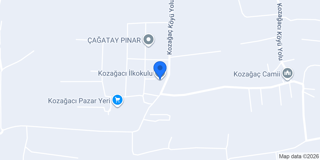 Kozağacı İlkokulu konumu