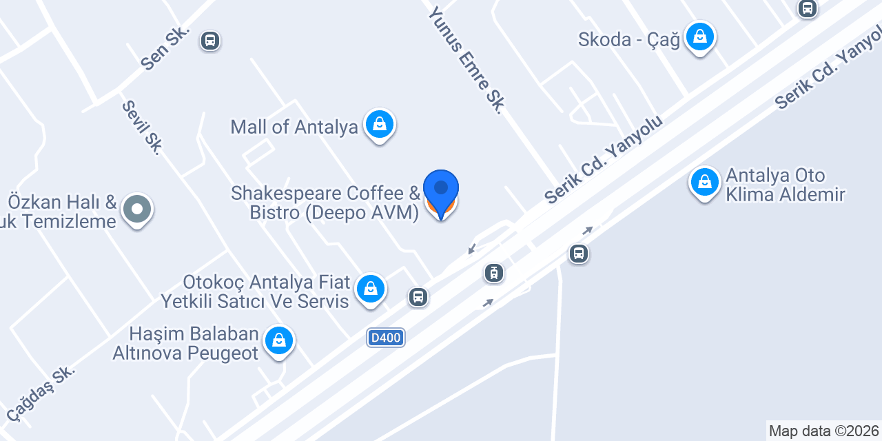 Shakespeare Coffee & Bistro (Deepo AVM) konumu