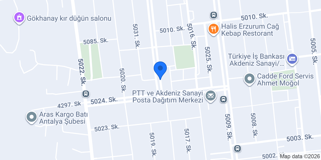 Kristal Tasarım konumu