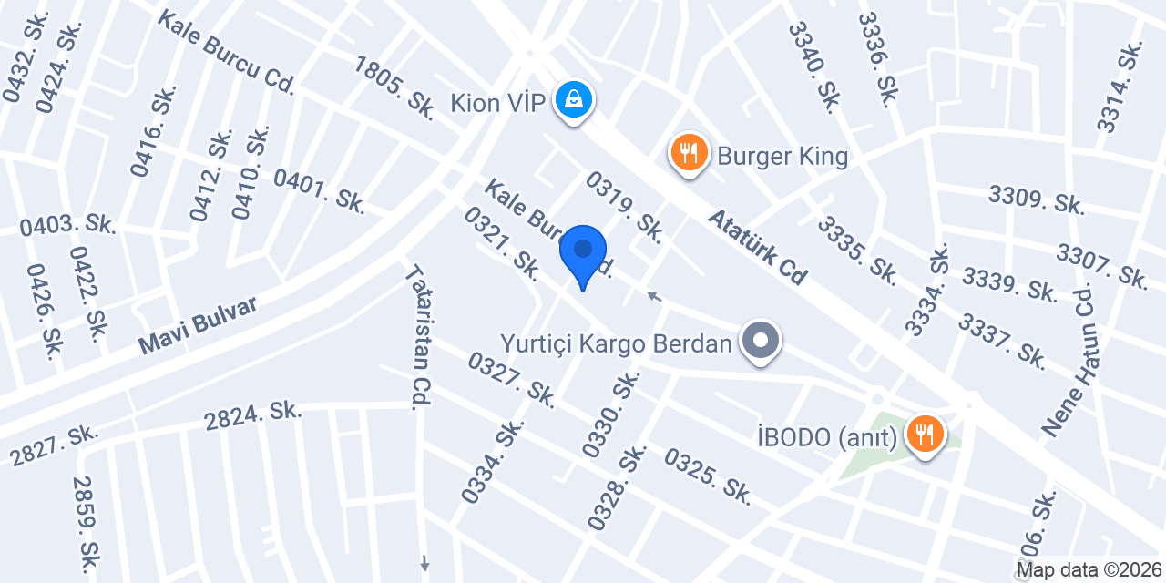 Kahyaoğlu Eczanesi konumu