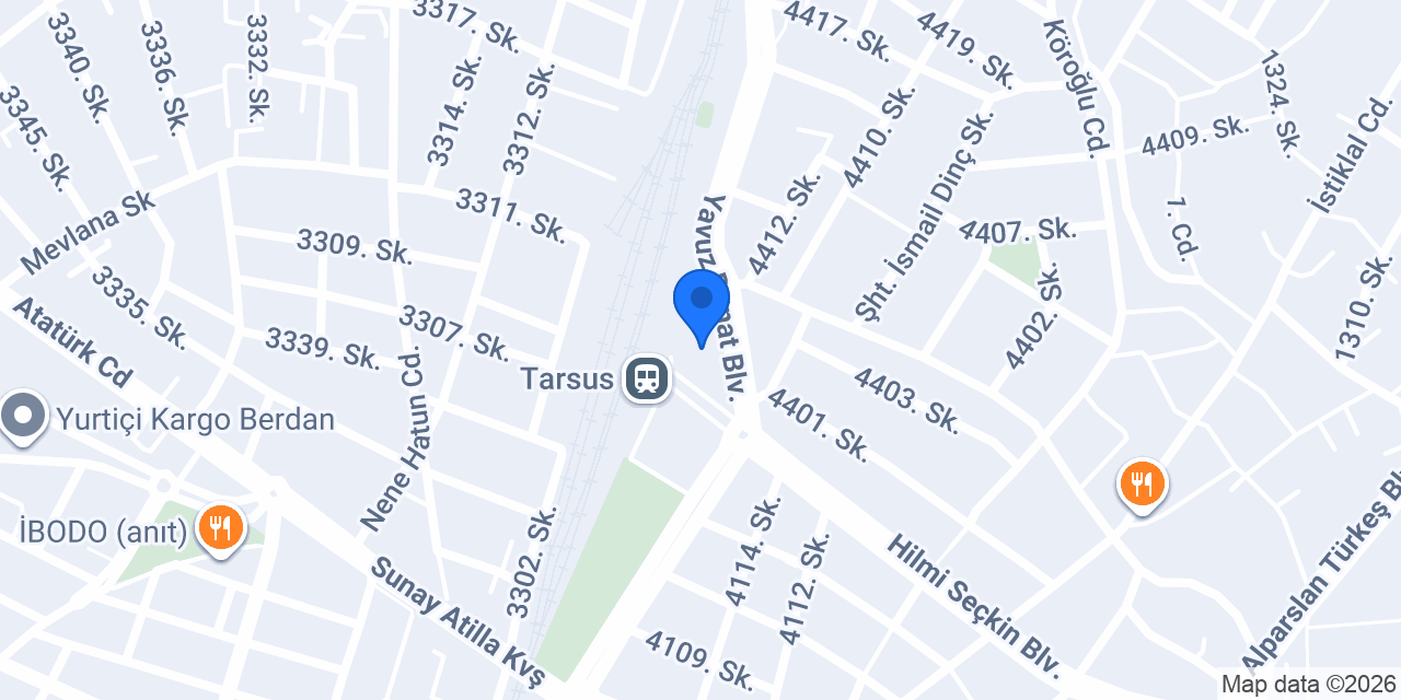 Tarsus Garı konumu