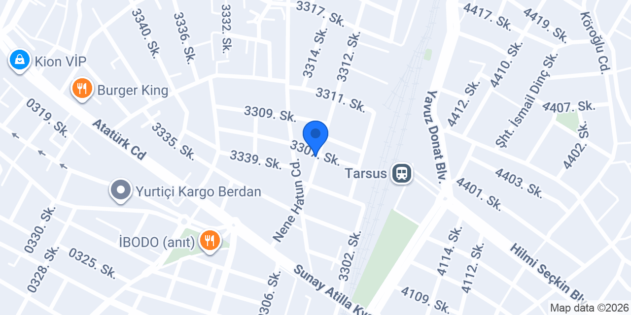 camcı ahmet tarsus konumu