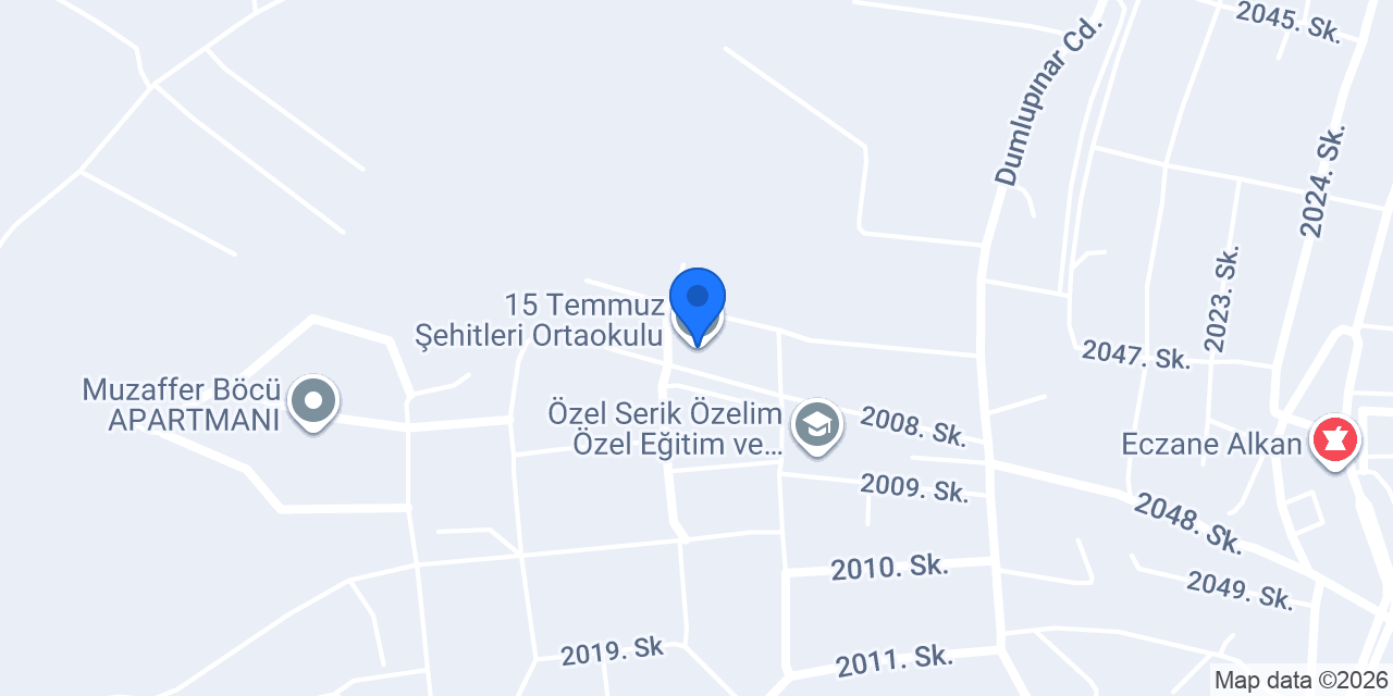 15 Temmuz Şehitleri Ortaokulu konumu