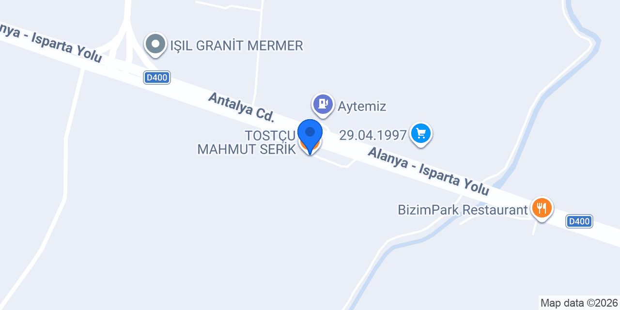 TOSTÇU MAHMUT SERİK konumu