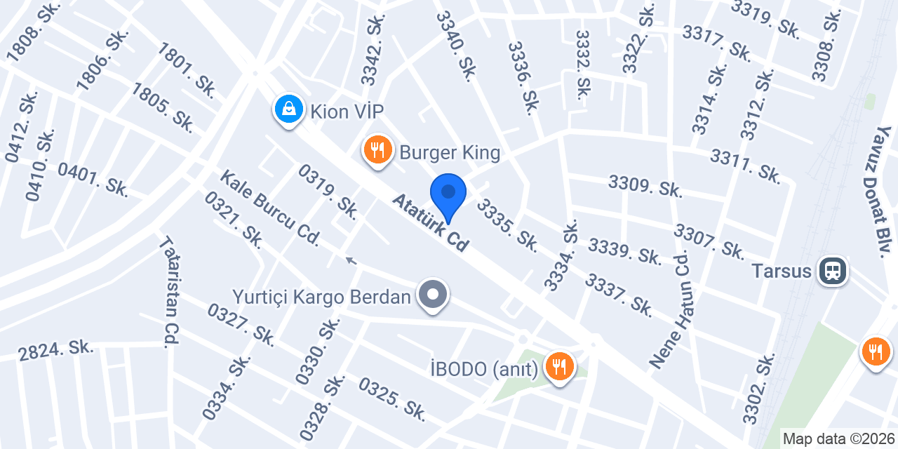 Elgün Halı Sarayı konumu