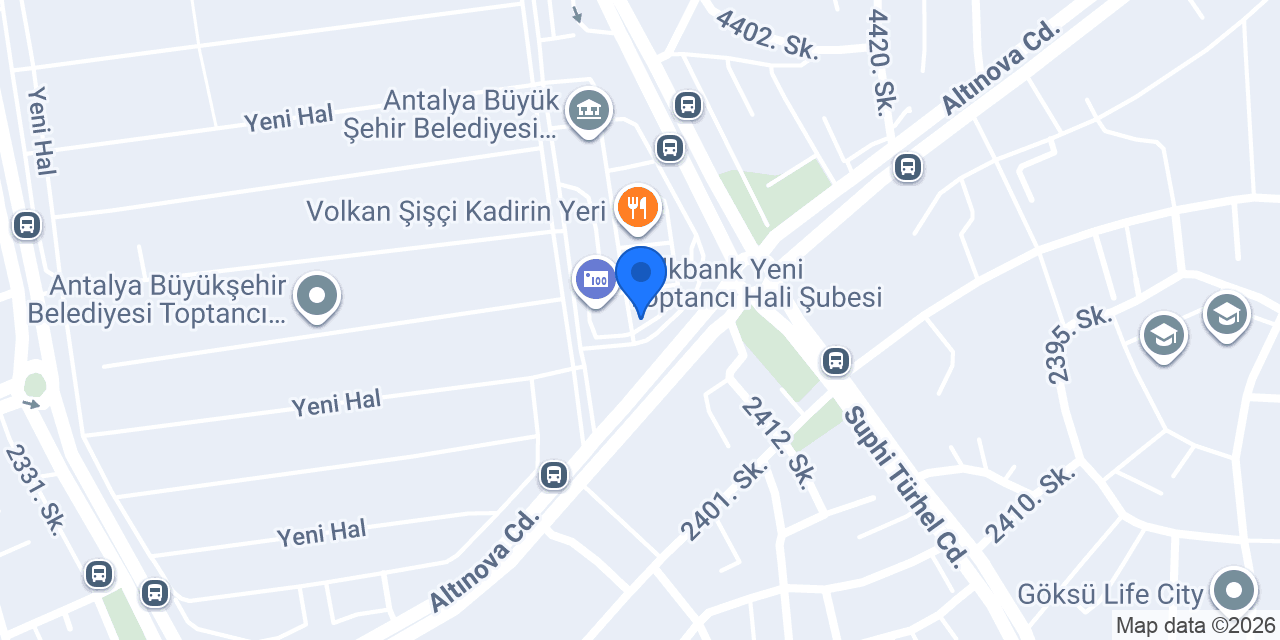 Et & Market Taşkın Deniz konumu