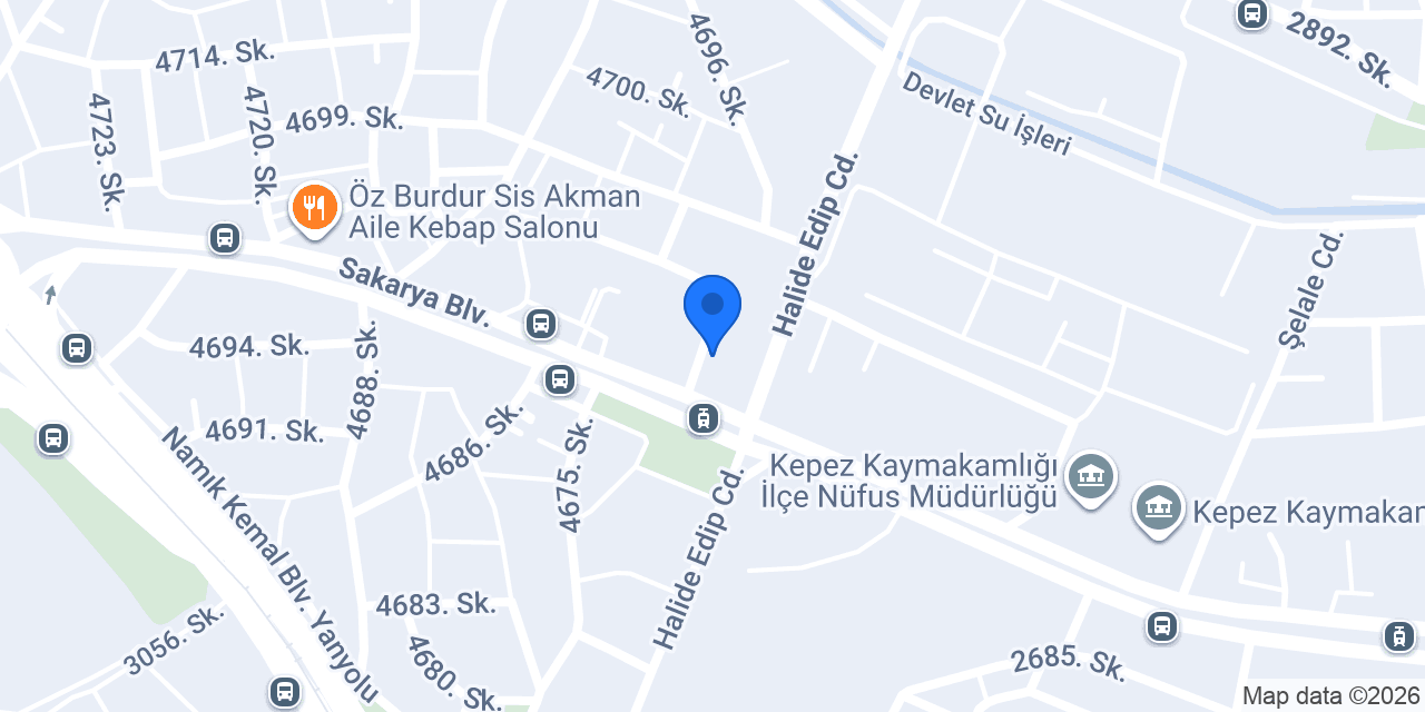Azmioğlu Kepez Motor Satış ve Servis konumu