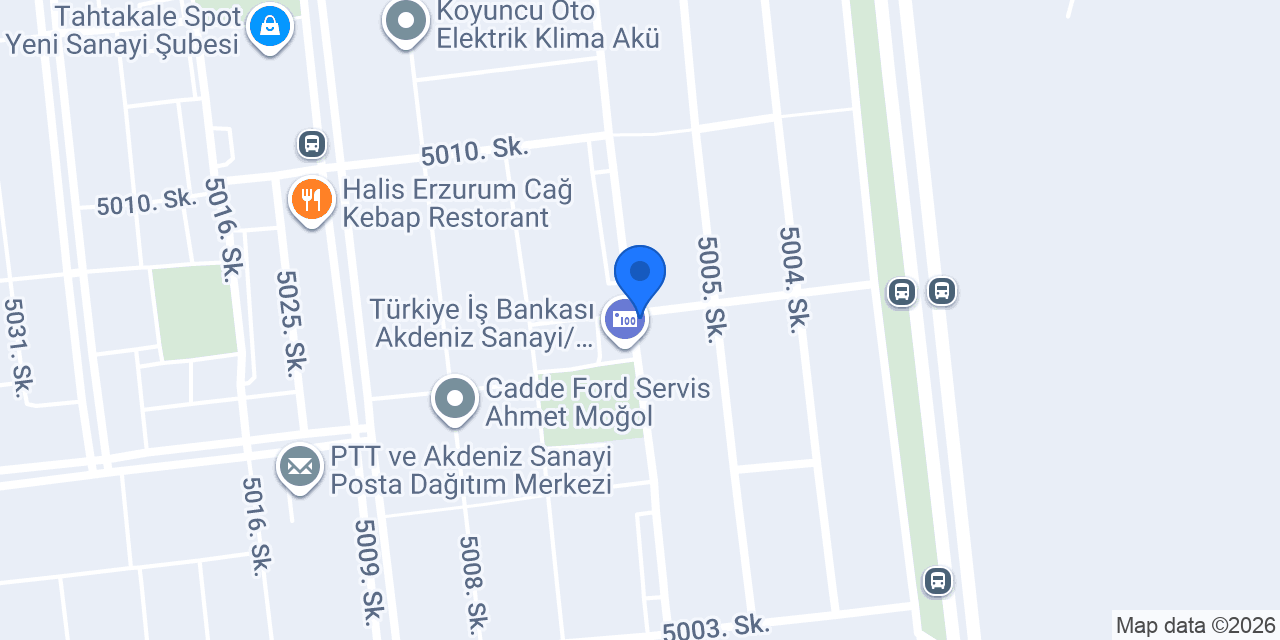 Cengiz Forklift konumu