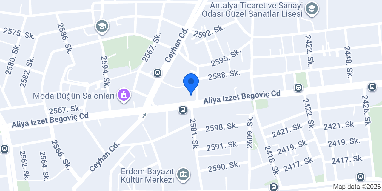 Antalya Çiçek Dünyası konumu