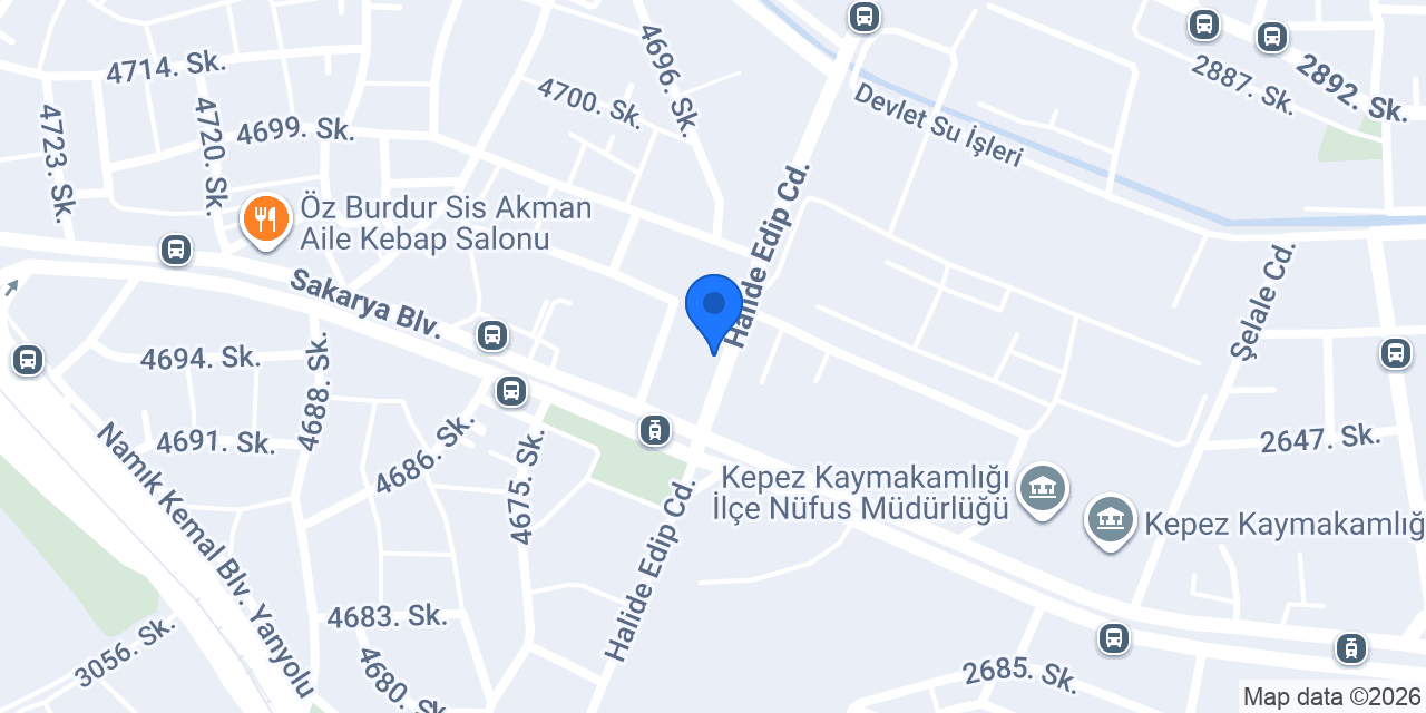 Ekleristan Kepez bayii konumu