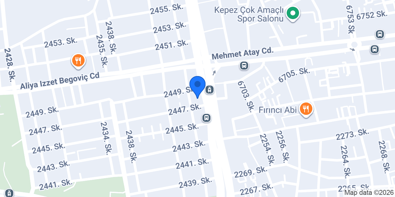 Antalya Kepez Su Arıtma konumu